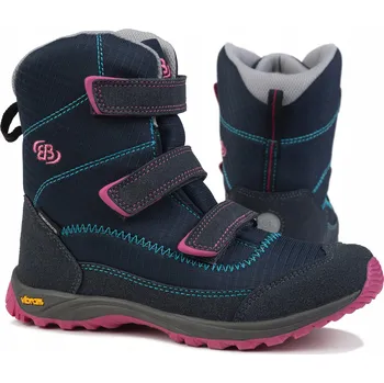 Dívčí zimní obuv Dětské zimní boty Brutting ARENDAL V 721049 NA SUCHÝ ZIP, ZATEPLENÉ, S MEMBRÁNOU COMFORTEX