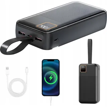 Powerbanka POWERBANKA 30000mAh 22,5W USB-C SVÍTILNA SILNÁ CESTOVNÍ POWERBANKA