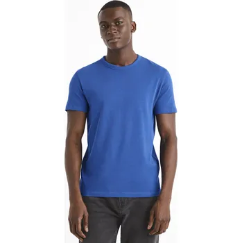 Pánské oblečení Celio Tričko s krátkým rukávem Demarl - Pánské Celio modrá 2154606