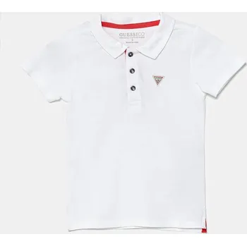 Chlapecké oblečení Dětská bavlněná polokošile Guess N2GP03.KAPY0 bílá 00X, vel. 122