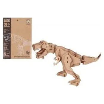 Dřevěná hračka Puzzle drewniane 3D Dinozaur T-rex