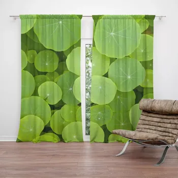 Závěs Sablio Závěs Listy leknínu: 2ks 140x250cm