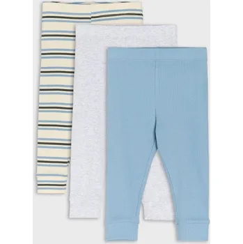 Sinsay - Žebrované legíny 3 pack - modrá - 197CK-58X - 197CK-58X-86