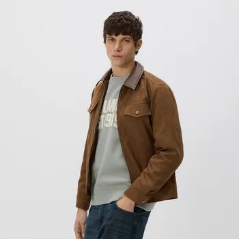 Dámský kabát Reserved - Bunda z&nbsp;umělého semiše - zlatavá hnědá - 425HZ-82X - 425HZ-82X-XL