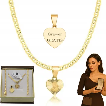 Řetízek Zlatý, pevný řetízek + medailonek Gucci plný 925/585 gravírování dárek