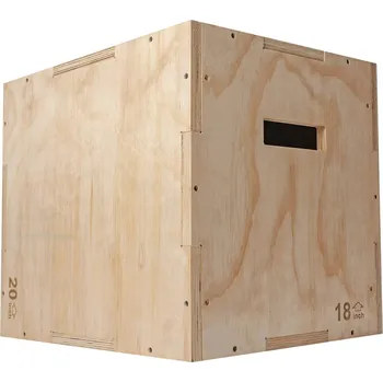 Úložný box VIRTUFIT Wooden Plyo Box 3 V 1 - Malá