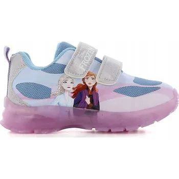 Dívčí tenisky Sportovní boty Tenisky na suchý zip s gumovou podrážkou Frozen Ledové Království vel. 30