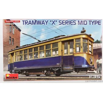Plastikový model Miniart Tatra Tram Bus X Series Mid Type 1978 1:35 /