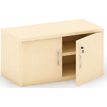 Kancelářská sestava Nástavba 2-dveřová MIRELLI, 800 x 400 x 400 mm, bříza