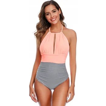 Dámské plavky PLAVKY MONOKINI RŮŽOVÉ PINK S