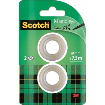 Lepicí páska Náhradní balení pásky Scotch Magic, 19 mm x 7,5 m, 2 role/balení