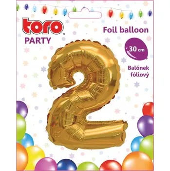 Balónek Balónek foliový TORO číslice 2 30cm