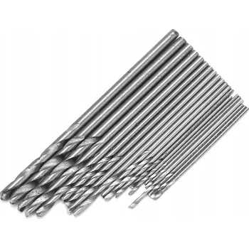 Vrták 20 ks Sada mini mikro HSS spirálových vrtáků