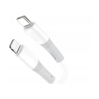 Datový kabel Kabel XO USB-C - Apple Lightning 1 m bílý