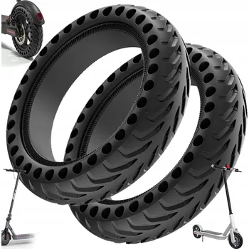 Elektrokoloběžka PLNÁ PNEUMATIKA PRO ELEKTRICKOU KOLOBĚŽKU 8.5'', PROTISKLUZOVÁ, ČERNÁ