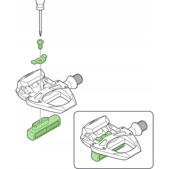 Pedál na kolo Shimano SM-PD65 odrazky na pedály PD-5700-C/PD-R
