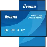 iiyama ProLite LH8664UHS-B3AG 86" 4K IPS LED velkoformátový monitor, Android 14, iiSignage2, DMS, eShare, Lan, Wifi, 24/7 0