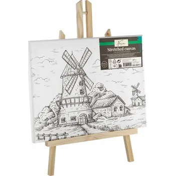 Obraz Plátno s s potiskem + malířský stojan ZŁYN pro malování, 30x22,5 cm. DIY sada