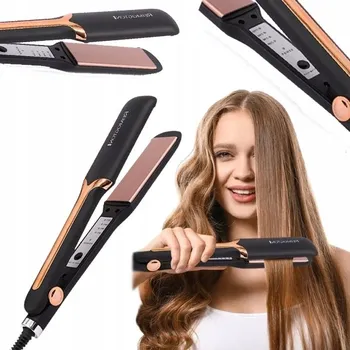 Péče o vlasy ŽEHLIČKA NA VLASY DO WŁOSÓW CERAMICZNA 2v1 KULMO-ŽEHLIČKA RYCHLÉ PŘEDEHŘÍVÁNÍ 4 TEPLOTY