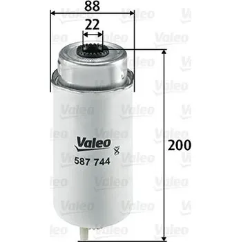 Filtr do auta Palivový filtr VALEO 587744