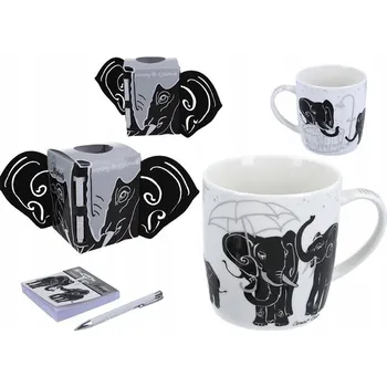 Hrnek Carmani Sloni porcelán 460 ml