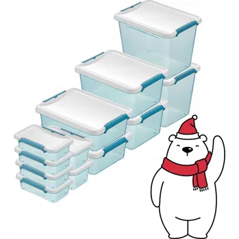 Dóza na potraviny Nádoba na potraviny MOXOM Arctic 12 ks plast bezbarvá