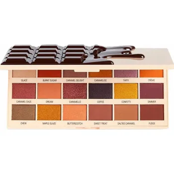 Oční stíny Makeup Revolution Creme Brulee Chocolate Palette Paletka očních stínů