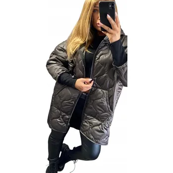 Dámská bunda Genesy dámská prošívaná bunda s kapucí K229, velikost 56