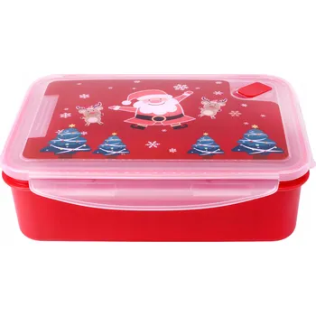 Dóza na potraviny Plastová dóza s víčkem TORO 2200ml vánoční motiv