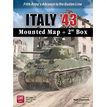 Příslušenství k deskovým hrám GMT Italy '43 - velká krabice s pevnou mapou