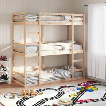 Postel Patrová postel VidaXL 3284254 97,5 x 205,5 cm hnědá