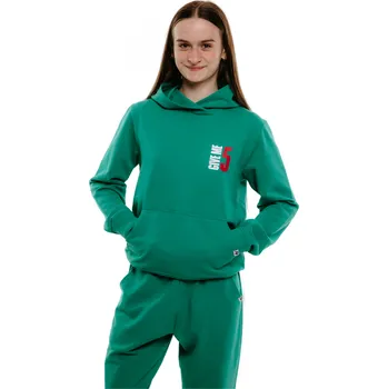 Pánská mikina Dívčí mikina s kapucí AUTHORITY-H-TRENDY G green Zelená 152/158