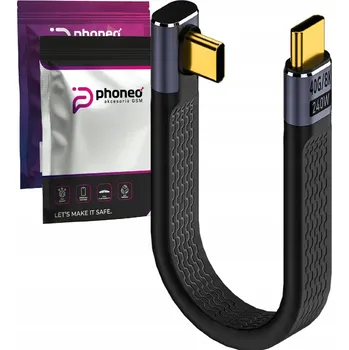 Datový kabel Kabel Phoneo USB-C - USB-C 0,13 m černý