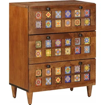 Komoda Bufet ořech (vlašský) 60 x 33,5 x 75 cm Mango dřevo