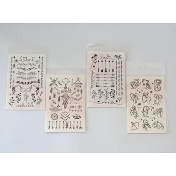 Tetování Tetovací obtisky černé II. - D