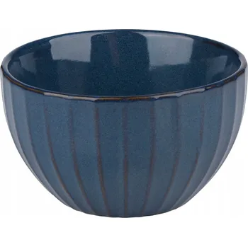 Sada 4 modrých misek 320 ml Ø11 cm MIX vzorů sklo