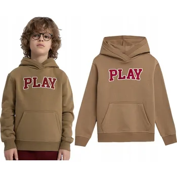 Chlapecká mikina 4F dětská mikina bavlna béžová, velikost 146