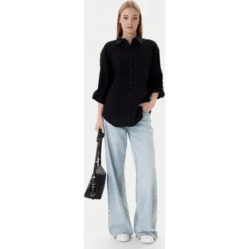 Pánská móda Calvin Klein Jeans Košile LV044E195G Černá Regular Fit S