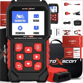 Autodiagnostika Diagnostický tester AutoXscan MOT1 Pro s barevným displejem