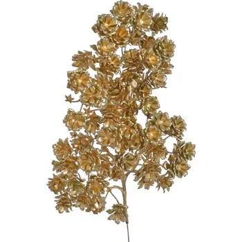 Vánoční dekorace PIK vánoční Větvička se zlatými šišky 30cm