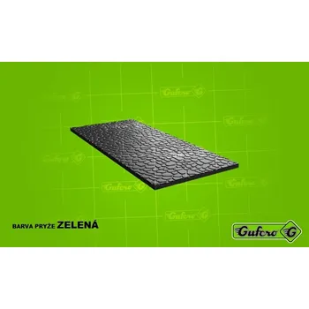 Koberec Pryžový koberec S 15 ORANGE PEEL zelená - 4 x 1200 x 10000