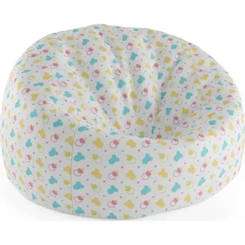 Sedací pytel Sablio Sedací vak Cocoon Dudlíky a body - 75 x 45 x 35 cm