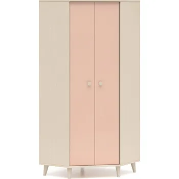 Šatní skříň Rohová skříň Mevel - ML Meble Světlý dub 80x190 cm