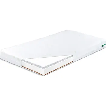 Matrace SENSILLO Dětská matrace do postýlky 60x120cm, kokos,pěna,pohanka Luxe, Aloe