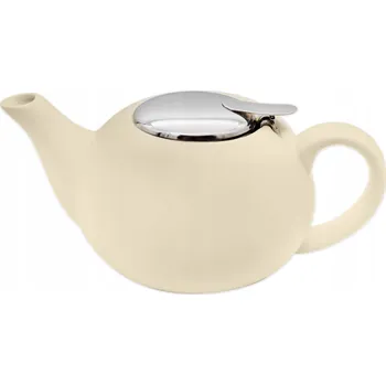 Konvice na čaj Keramická konvice Bella Fiore 0,75 l béžová