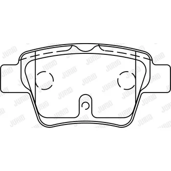 Brzdová destička Sada brzdových destiček, kotoučová brzda JURID 573235J