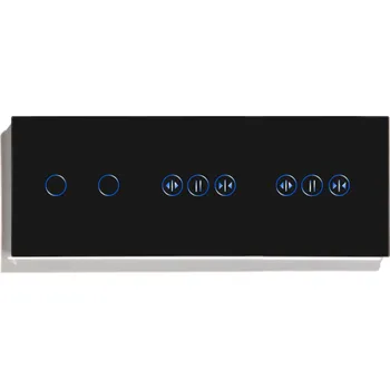 vypínač DVOJITÝ DOTYKOVÝ SPÍNAČ SVĚTLA + 2x OVLADAČ ROLETY WIFI TUYA