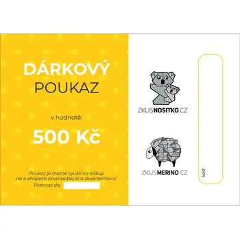 Dárkový potravinový koš Vánoční dárkový poukaz 500 Kč