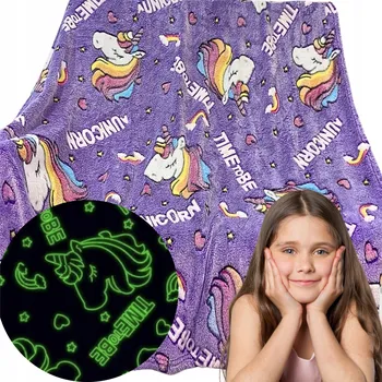 deka Deka MAKOIA 200 x 150 cm fialová se zvířátky