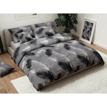 Povlečení mikroplyš VELSOFT šedé Rozměr povlečení: 70 x 90 cm | 140 x 200 cm, 140x200 / 70x90 cm